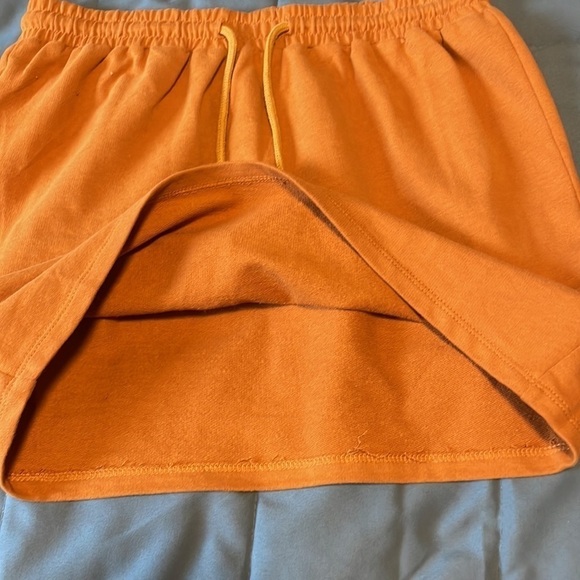 NWT Minimalist Terry Skirt Boutique Mini XS Venus French Camel Yellow Casual - Picture 11 of 12